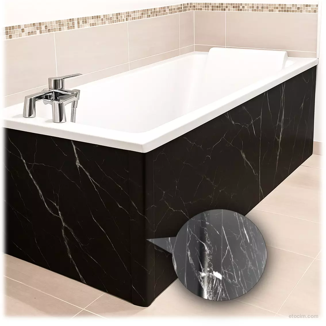 tablier-de-baignoire-effet-marbre-noir