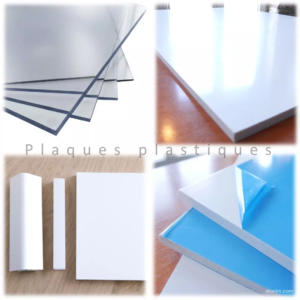 Plaques plastiques découpées
